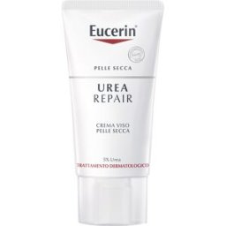 BEIERSDORF SpA Eucerin UreaRepair Crema Viso con Urea al 5% - Crema viso per pelle secca - 50 ml