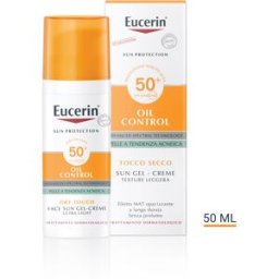 BEIERSDORF SpA Eucerin Sun Oil Control Gel Crema Dry Touch SPF50+ - Protezione solare viso tocco secco - 50 ml