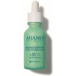 MEDSPA Srl Miamo Skin Concerns Redness Defense Cover Sunscreen Drops SPF50+ - Siero viso anti rossore - 30 ml