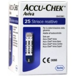 ROCHE DIABETES CARE ITALY SpA Accu-chek Aviva 25 Strisce per Glicemia