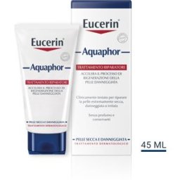 BEIERSDORF SpA Eucerin Aquaphor Trattamento Riparatore - Crema viso per pelle secca e danneggiata - 40 g