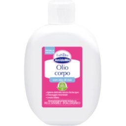 ZETA FARMACEUTICI SpA Euphidra Amido Mio Olio Corpo Idratante - Olio nutriente per pelle secca e per la rimozione della crosta lattea - 200 ml