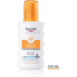BEIERSDORF SpA Eucerin Sun Spray Kids SPF50+ Resistente all'acqua - Protezione solare molto alta per bambini - 200 ml