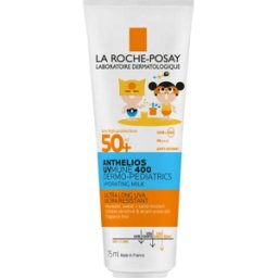 LA ROCHE POSAY-PHAS (L'Oreal) Anthelios Uvmune Dermo-Pediatrics Latte Idratante SPF 50+ - Protezione solare molto alta adatta per bambini - 75 ml