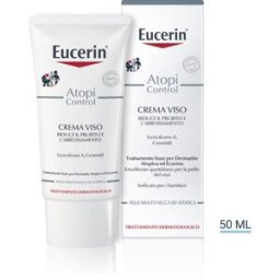 BEIERSDORF SpA Eucerin Atopi Control Crema Viso - Crema viso per pelle molto secca e a tendenza atopica - 50 ml