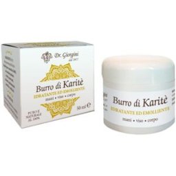 DR.GIORGINI SER-VIS Srl Burro di Karité - Giorgini Dr. Martino - 50 ml - Burro di Karité ad azione idratante ed emolliente per la pelle di viso, mani e corpo