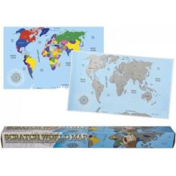 Out of the Blue Mappa del mondo da grattare 1 St