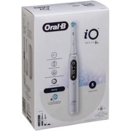 Braun Oral-B iO Series 6 Spazzolino Elettrico Bianco con Custodia 1 pz da denti