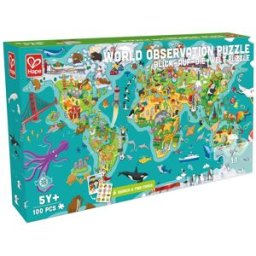 Hape Puzzle e Gioco 2-in-1 Viaggio nel Mondo 1 St