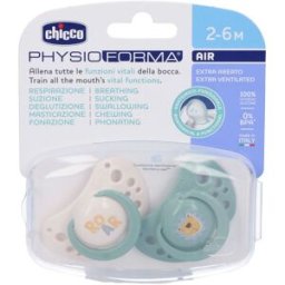 Chicco Succhietti Air Verde Silicone 2-6 Mesi 1 pz Altro