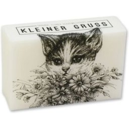 Florex - Sapone al latte di pecora quadrato "Little Greeting", Classico 150 g