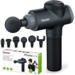 Beurer MG 180 Massage Gun, Pistola per Massaggio Muscolare con 6 Accessori e 4 livelli di intensità 1 pz Apparecchi