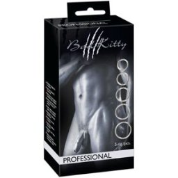 Bad Kitty Set di anelli per pene/sfera "Professional" da 5 pezzi 1 St