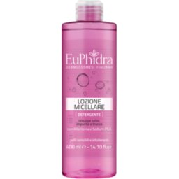 ZETA FARMACEUTICI SpA Euphidra Lozione Micellare Struccante - Detergente, tonificante e struccante per pelle sensibile - 400 ml
