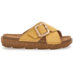 Ciabatte Gialle Con Fasce Incrociate e Fibbia Regolabile INBLU 15 ED 38