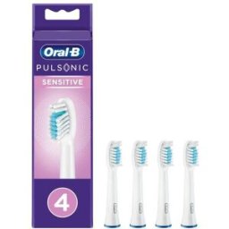 Braun Oral-B Pulsonic Sensitive 4 pz Bianco 1 Spazzolino da denti