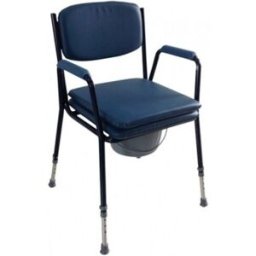 Ausilium Sedia da Comodo Regolabile in Altezza 1 St