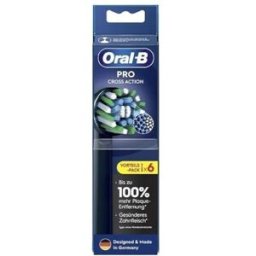 Braun Oral-B Testine di Ricambio Nero ProCrossAction CleanMaximizer 6 Pezzi 1 St