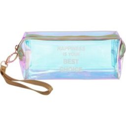 altri brand Beauty case astuccio iridescente scritta Happiness