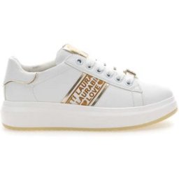 Sneakers Bianche con Bande Laterali Oro LAURA BIAGIOTTI L8945 37