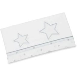 Lenzuola Azzurra Design Glam Per Lettino Grigio