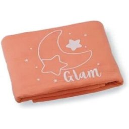 Lenzuola Azzurra Design Glammy Per Culla Coral