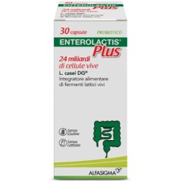 Enterolactis Plus Integratore di Fermenti Lattici Vivi e Probiotici per il Riequilibro Intestinale 30 Compresse