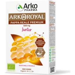 Arkoroyal Pappa Reale Bio 500 mg Integratore Ricostituente Bambini 10 Monodose