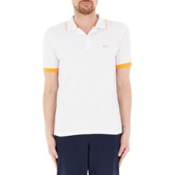 SUN68 Polo in cotone PANNA 3XL