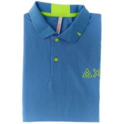 SUN68 Polo maniche corte AZZURRO M