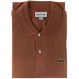 Lacoste Polo maniche corte MARRONE CHIARO 6