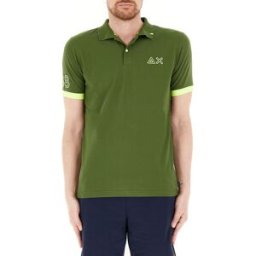 SUN68 Polo maniche corte VERDE OLIVA XL