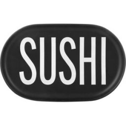 altri brand Piatto portata Sushi ceramica nero Big is more