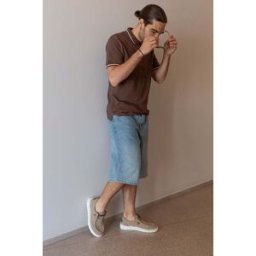 Mocassini Marroni con Rafia e Lacci Elastici MAX DILLAN WALLY BIG CVS 40