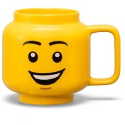 Lego Tazza grande in ceramica con volto di bambino sorridente