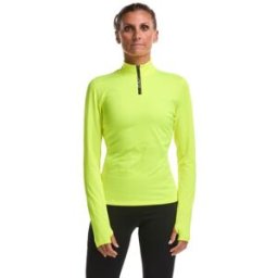 Ekoï Felpa con zip donna EKOI Perf RUNNING Giallo fluo
