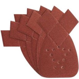 Stanley 5 FOGLI ABRASIVI GRANA 120 ATTACCO A STRAPPO PER MOUSE