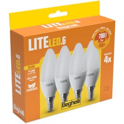 Beghelli Lampadina LED LITELED6 4PZOLIV 7WE143K