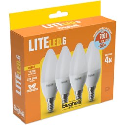 Beghelli Lampadina LED LITELED6 4PZOLIV7W E146K5