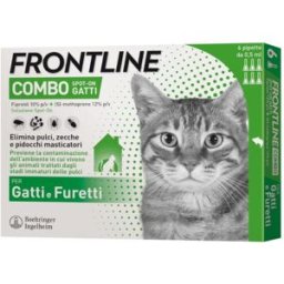 Frontline combo spot on antiparassitario - 6 pipette per gatti adulti o furetti