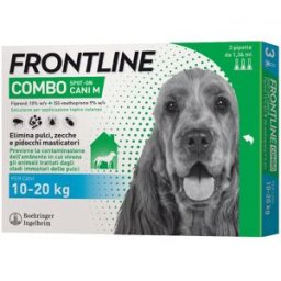 Frontline combo 3 pipette per cani da 10 a 20 kilogrammi