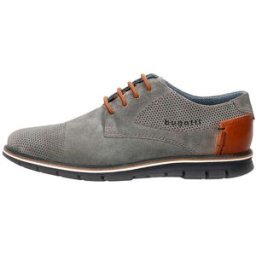 Scarpe Stringate Grigie con Tomaia Traforata in Pelle BUGATTI 3319711K 40