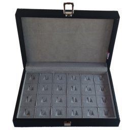 Scatola porta anelli Wood 24 posti