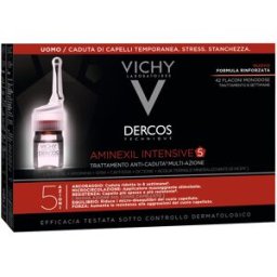 VICHY (L'Oreal Italia SpA) Dercos Aminexil Intensive 5 Trattamento Anticaduta 42 fiale Uomo