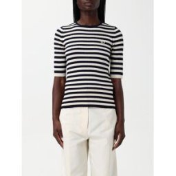 Twinset Maglia in misto viscosa a righe Blue Taglia L