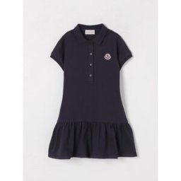 Moncler Abito a polo in cotone Blue Taglia 10