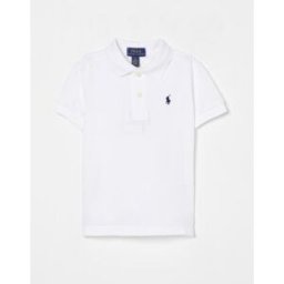 Ralph Lauren Polo in cotone basic con mini logo Bianco Taglia 7