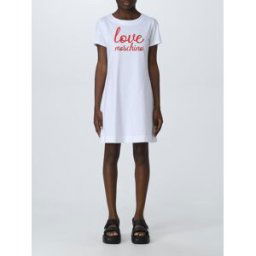 Moschino Abito in cotone Bianco Taglia 42
