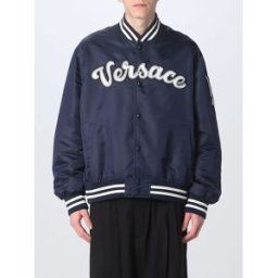 Versace Giacca in nylon Blue Taglia 52