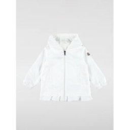 Moncler Giacca a vento con logo in nylon Bianco Taglia 18M